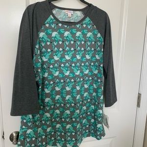 LULAROE Randy DISNEY 2X-3X Donald Duck Tee NEW rare